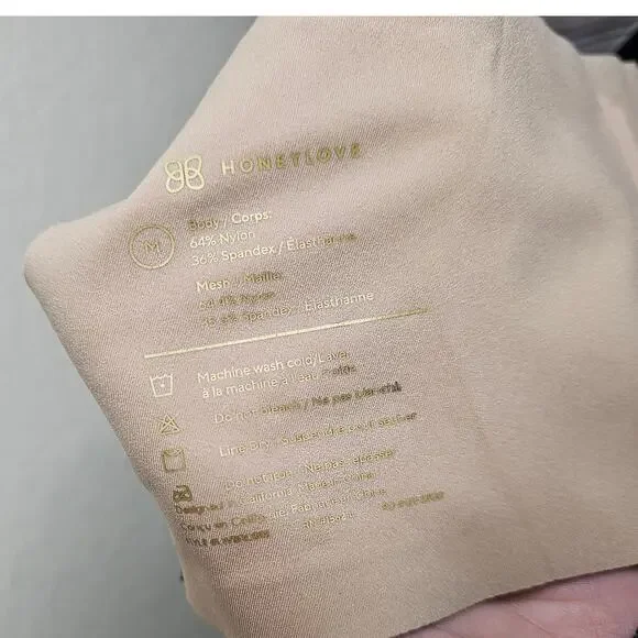 Honeylove crossover v-neck bra wireless comfort Women's size medium black padded - Picture 6 of 6